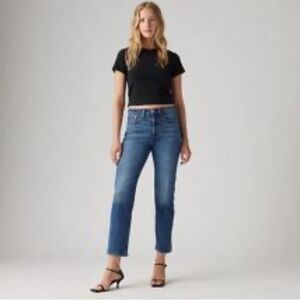 LEVI’S Sz 26 x 26 Jeans Wedgie Straight Vintage I spired Style High Waisted NEW